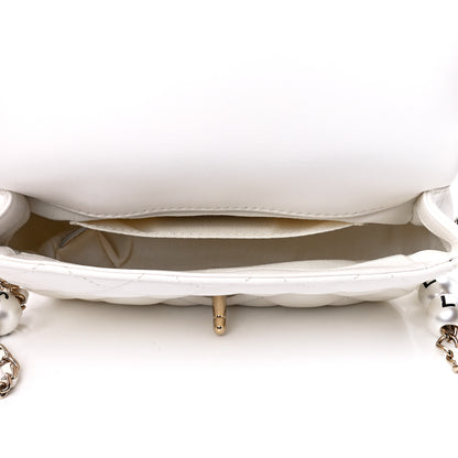 Chanel Lambskin Quilted Mini My Precious Flap White 4 of 11