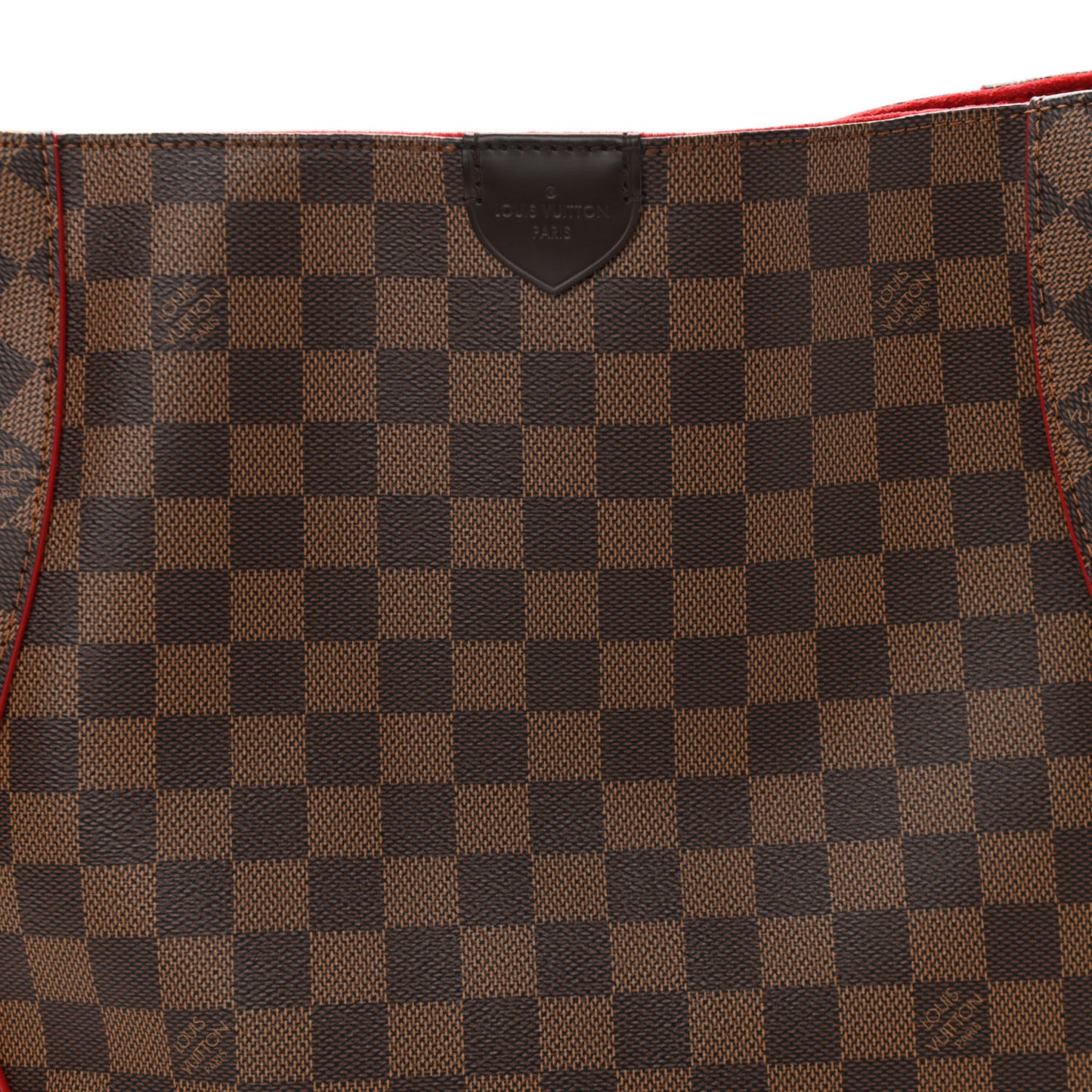 Damier Ebene Caissa Hobo Cherry