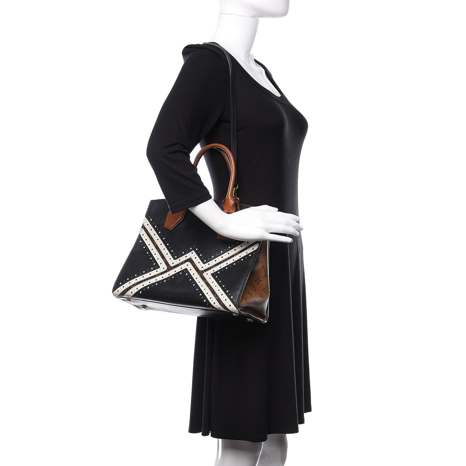 Louis Vuitton Reverse Monogram Brogue City Steamer MM Bag 2 of 11