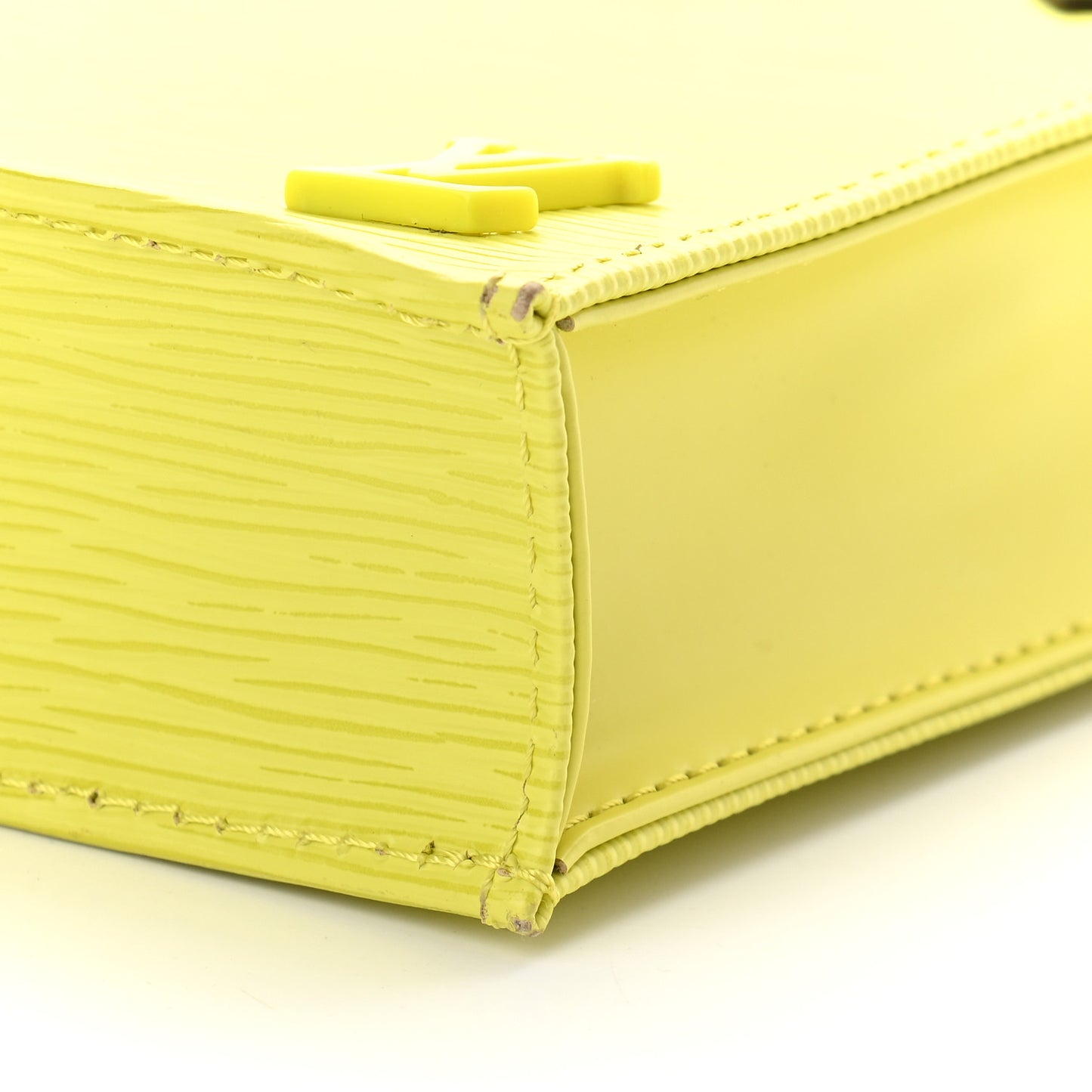 Epi Petit Sac Plat Yellow Citron