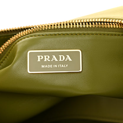 Prada Soft Calfskin Medium Aimee Shoulder Bag Pistachio 6 of 10