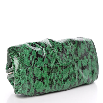 Jimmy Choo Gloss Elaphe Snakeskin Cara Clutch Kew 4 of 12