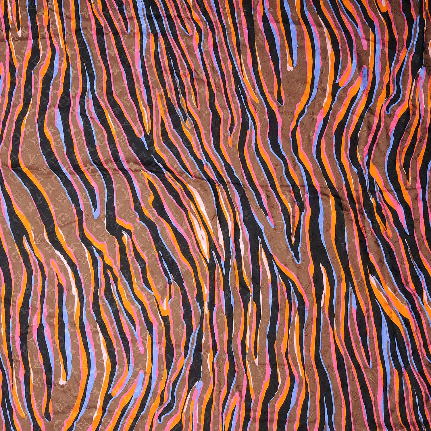Louis Vuitton Silk Wool Zebra Shawl 1 of 9