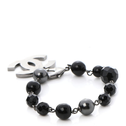 Chanel Beaded CC Bracelet Black 3 of 5