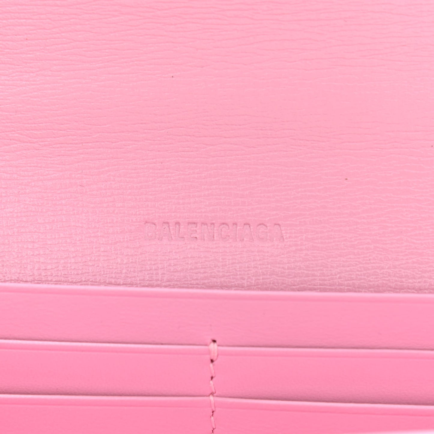 Calfskin Stripe Embossed Gossip Chain Bag XS Candy Pink