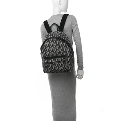 Christian Dior Oblique Calfskin Rider Backpack Beige Black 2 of 10