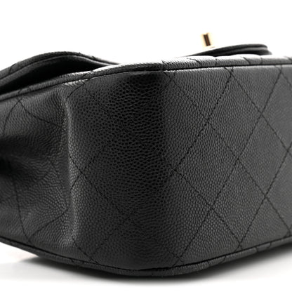 Chanel Caviar Quilted Mini Square Flap Black 9 of 10