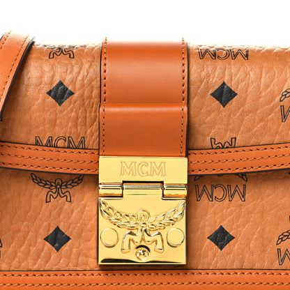 MCM Visetos Monogram Mini Tracy Crossbody Bag Cognac 7 of 9