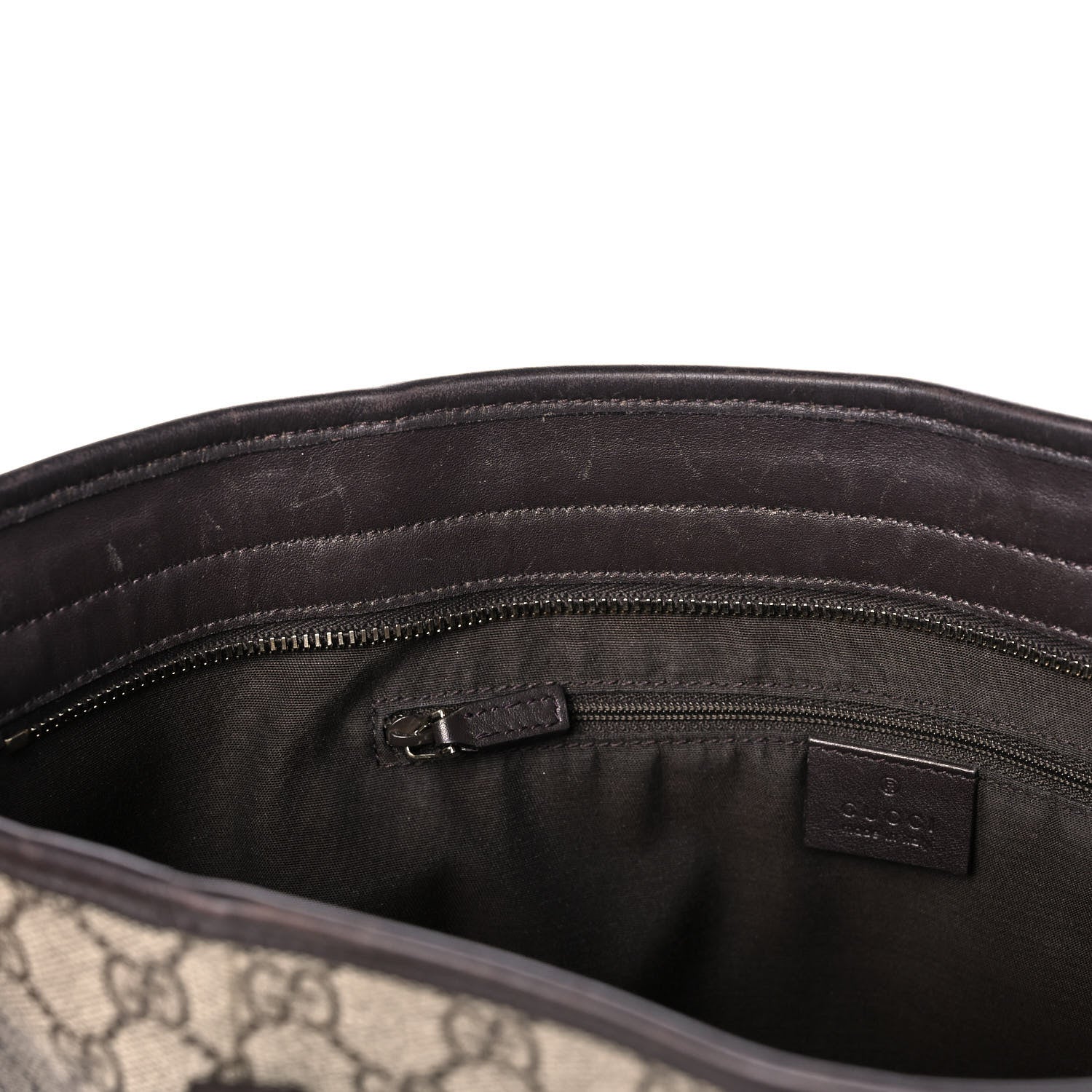 Gucci GG Supreme Monogram Medium Joy Tote Dark Brown 10 of 16