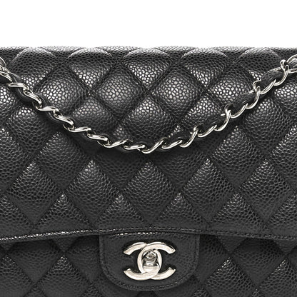 Chanel Caviar Quilted Medium Double Flap Black 5 of 10