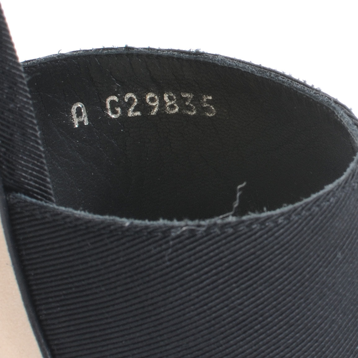 Chanel Pearl Trimmed Sandals Heels 38.5 Black 7 of 7