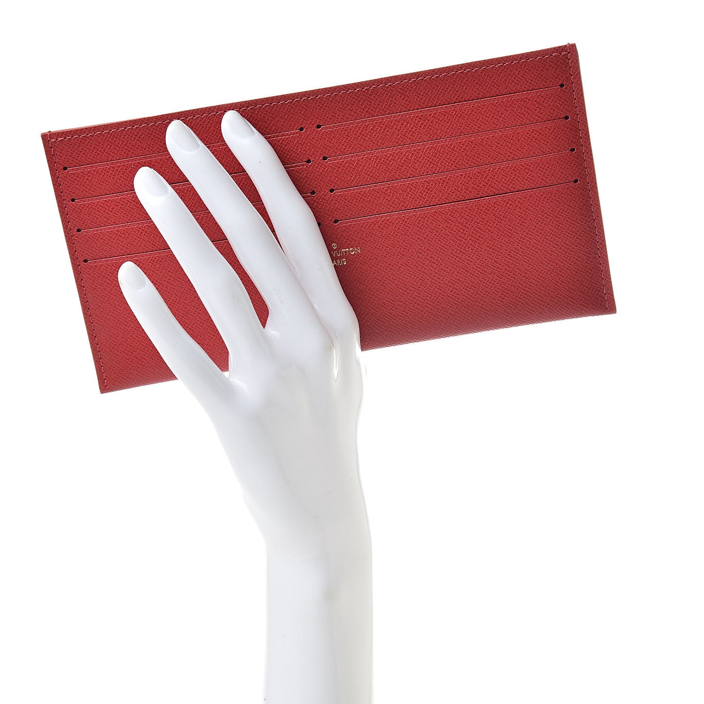 Calfskin Felicie Card Holder Insert Cherry
