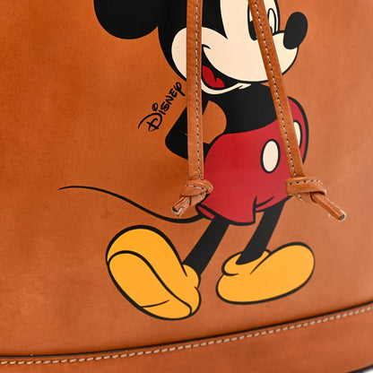 Gucci X DISNEY Calfskin Mickey Mouse Printed Bucket Bag Brown 19 of 19