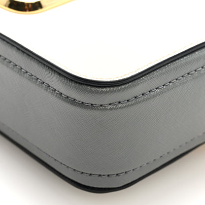 Marc Jacobs Saffiano Small Snapshot Camera Bag White Purple Multicolor 8 of 9