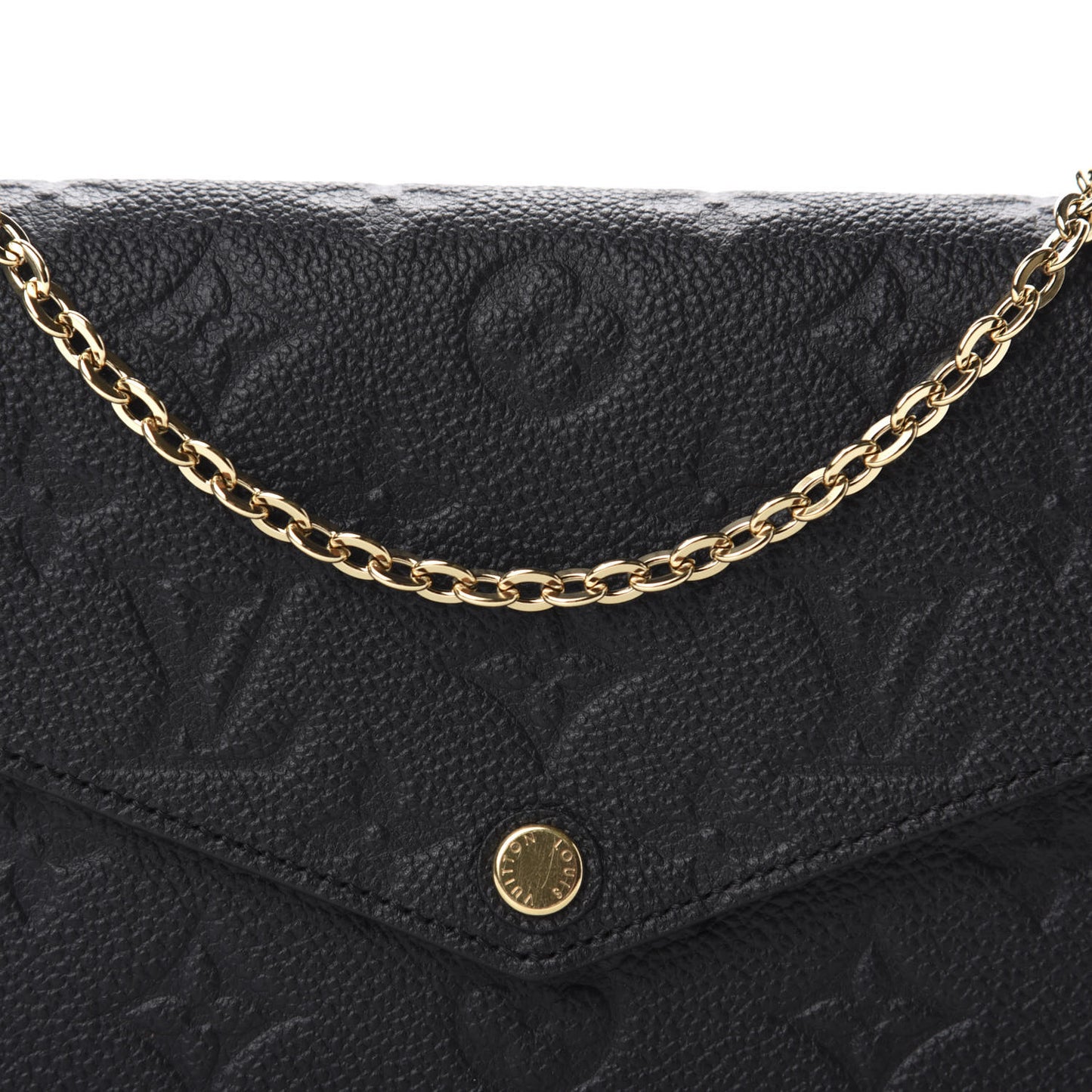 Empreinte Pochette Felicie Chain Wallet Black
