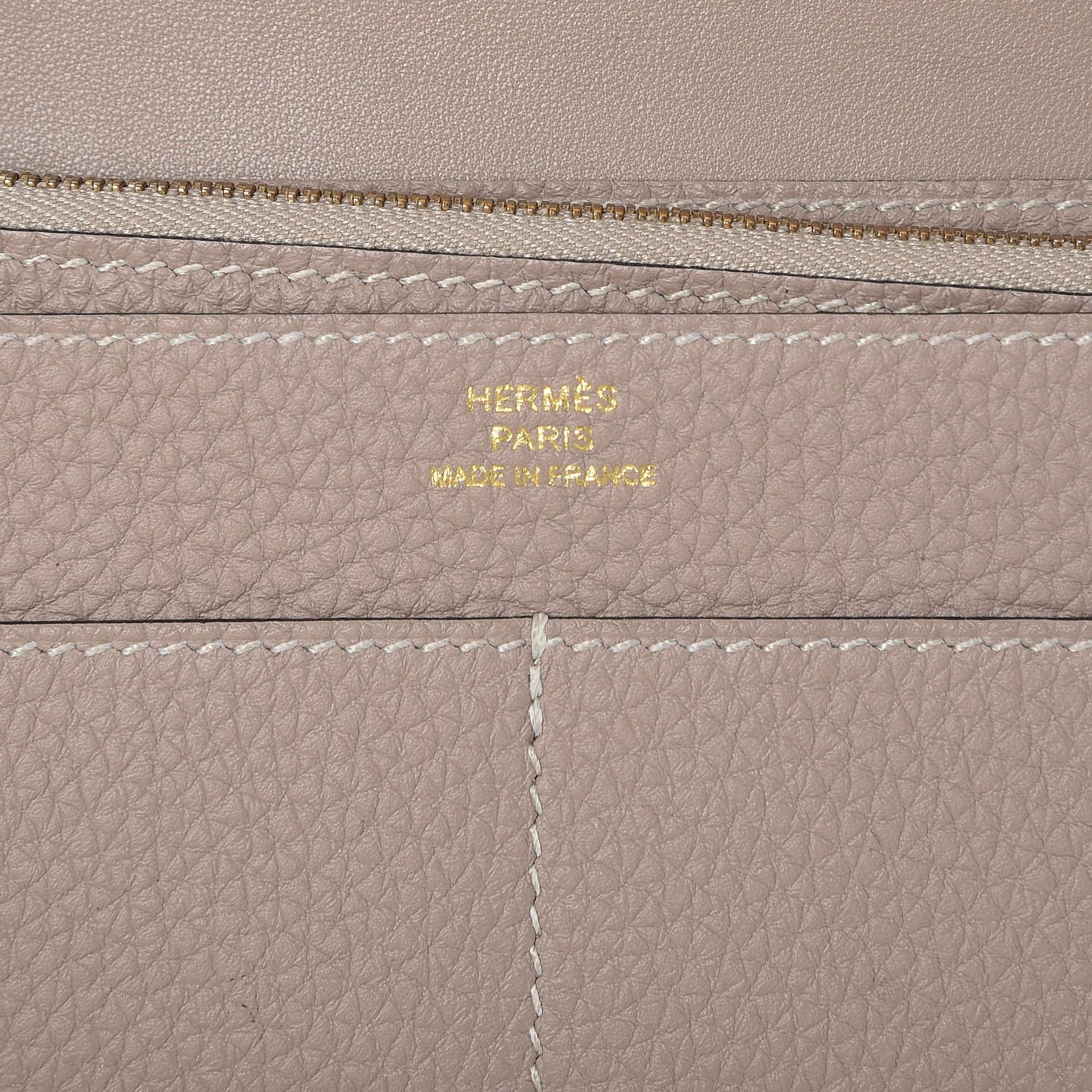 Hermes Togo Dogon Duo Wallet Gris Tourterelle 7 of 10