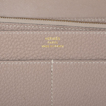 Hermes Togo Dogon Duo Wallet Gris Tourterelle 7 of 10