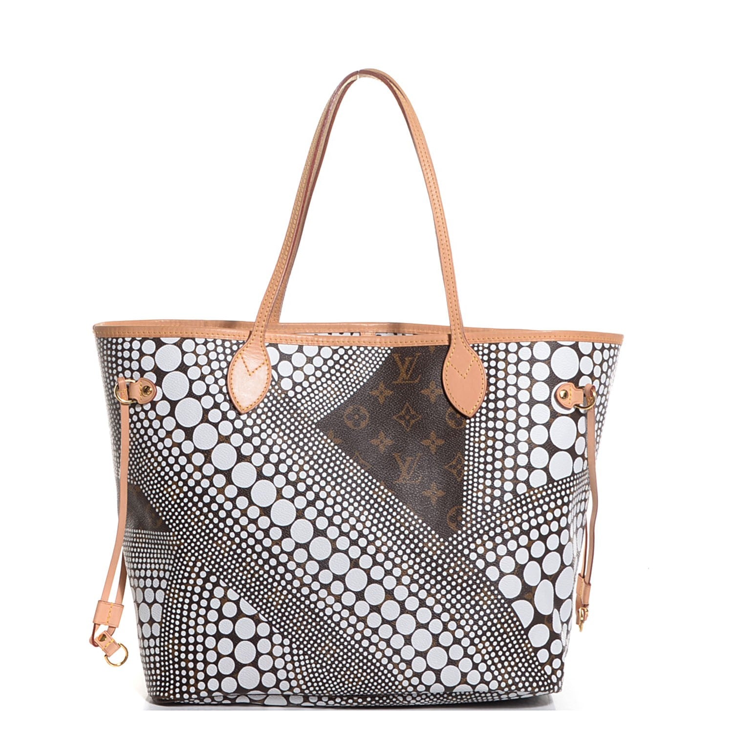 Louis Vuitton Monogram Kusama Waves Neverfull MM White 1 of 7