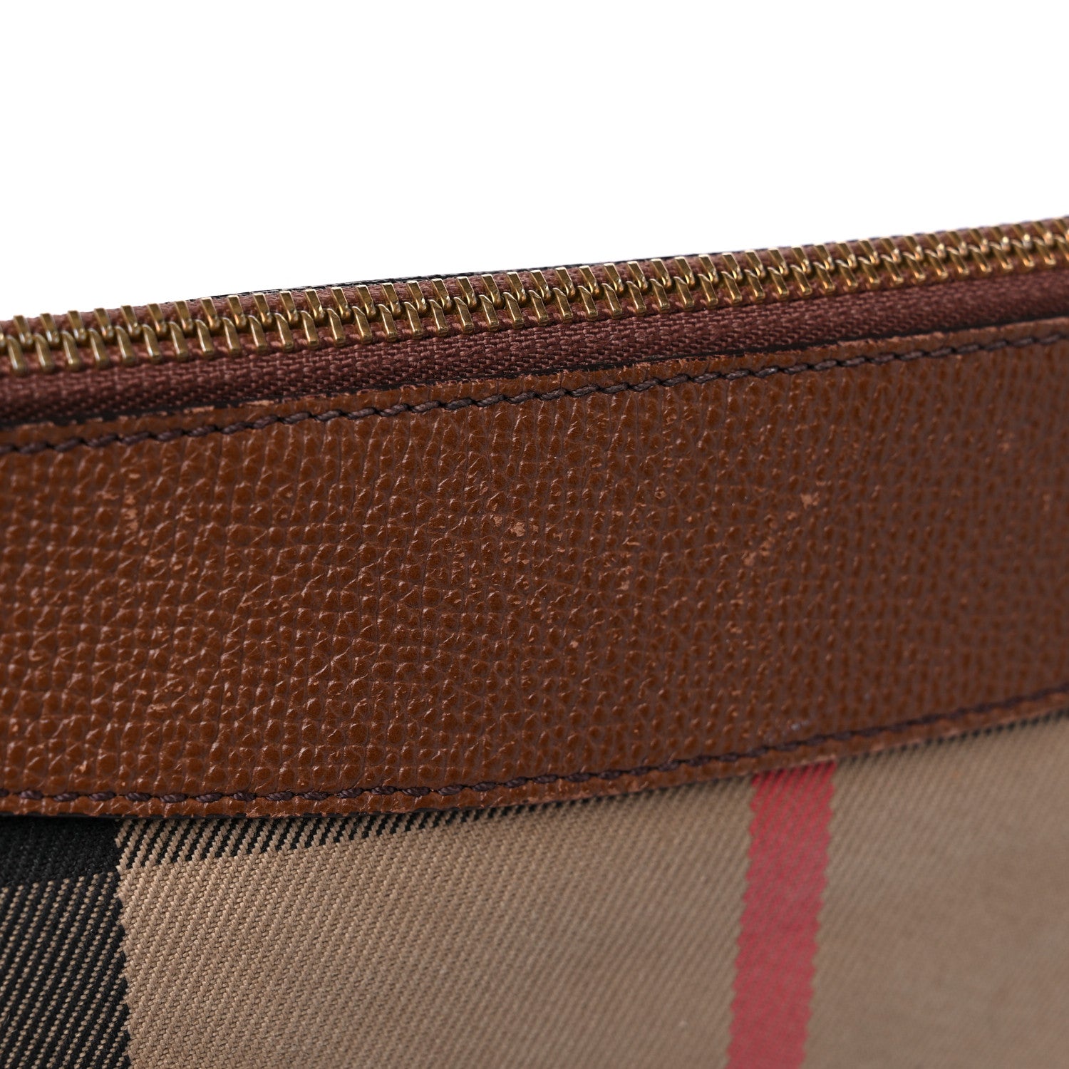 Burberry House Check Derby Peyton Crossbody Clutch Bag Tan 14 of 23