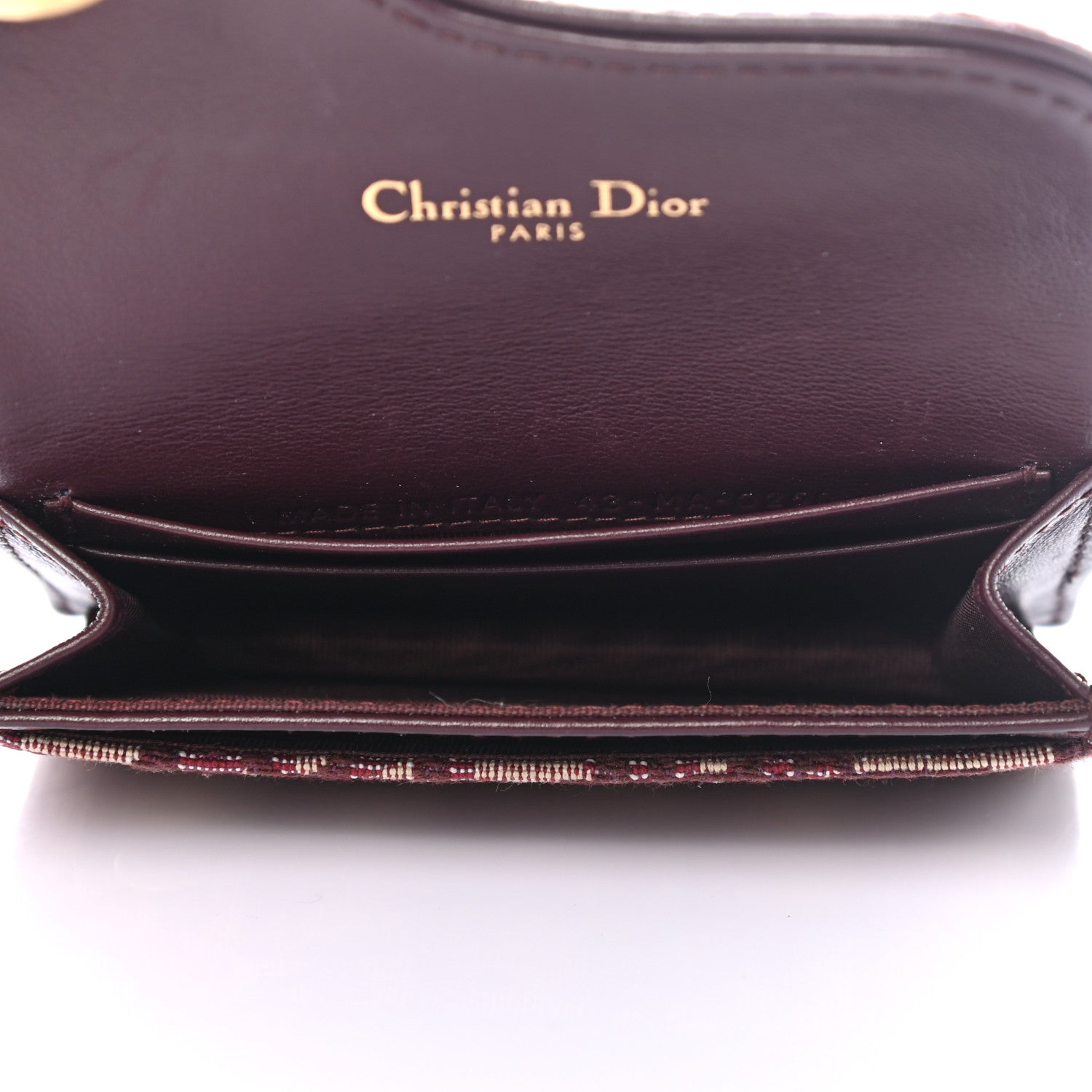 Christian Dior Oblique Saddle Card Holder Bordeaux 5 of 7