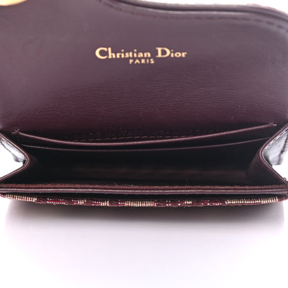 Christian Dior Oblique Saddle Card Holder Bordeaux 5 of 7