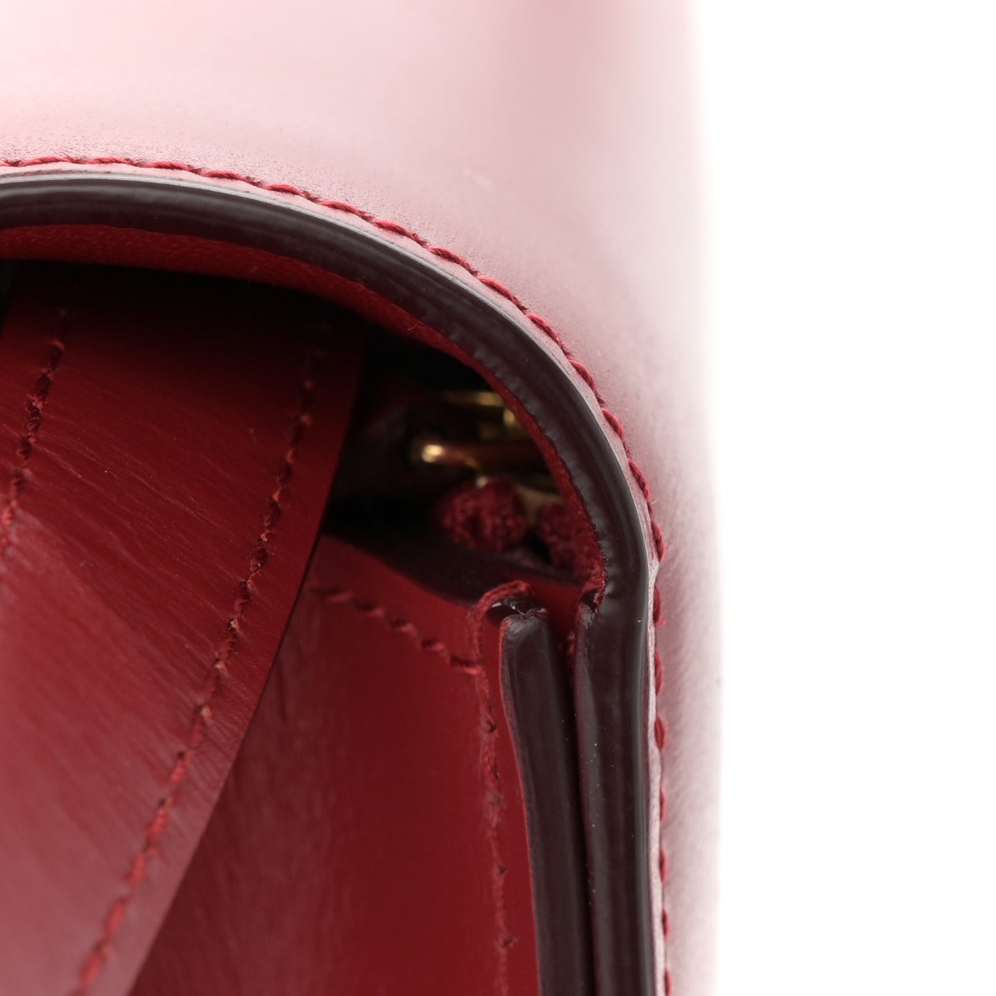 Box Calfskin Medium Classic Box Flap Bag Red