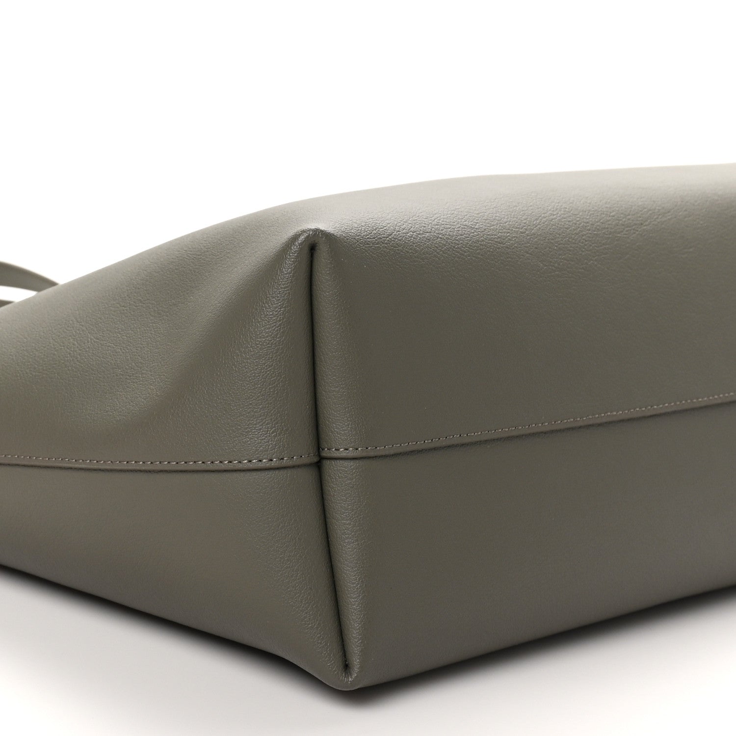 Saint Laurent Calfskin Large Shopping Tote Kaki Militaire 10 of 11