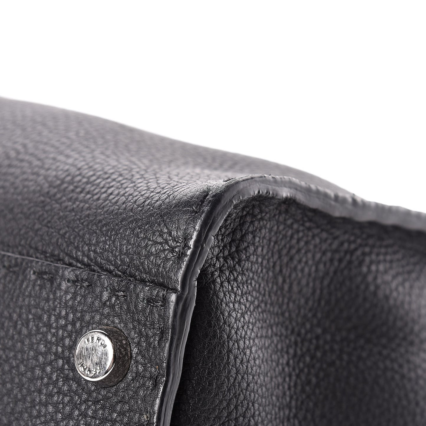 Cuoio Romano Selleria Bi-Color Large Peekaboo Iconic Satchel Black Mou