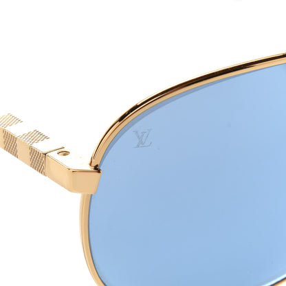 Louis Vuitton Aviator Sunglasses Z0789U Gold 10 of 11