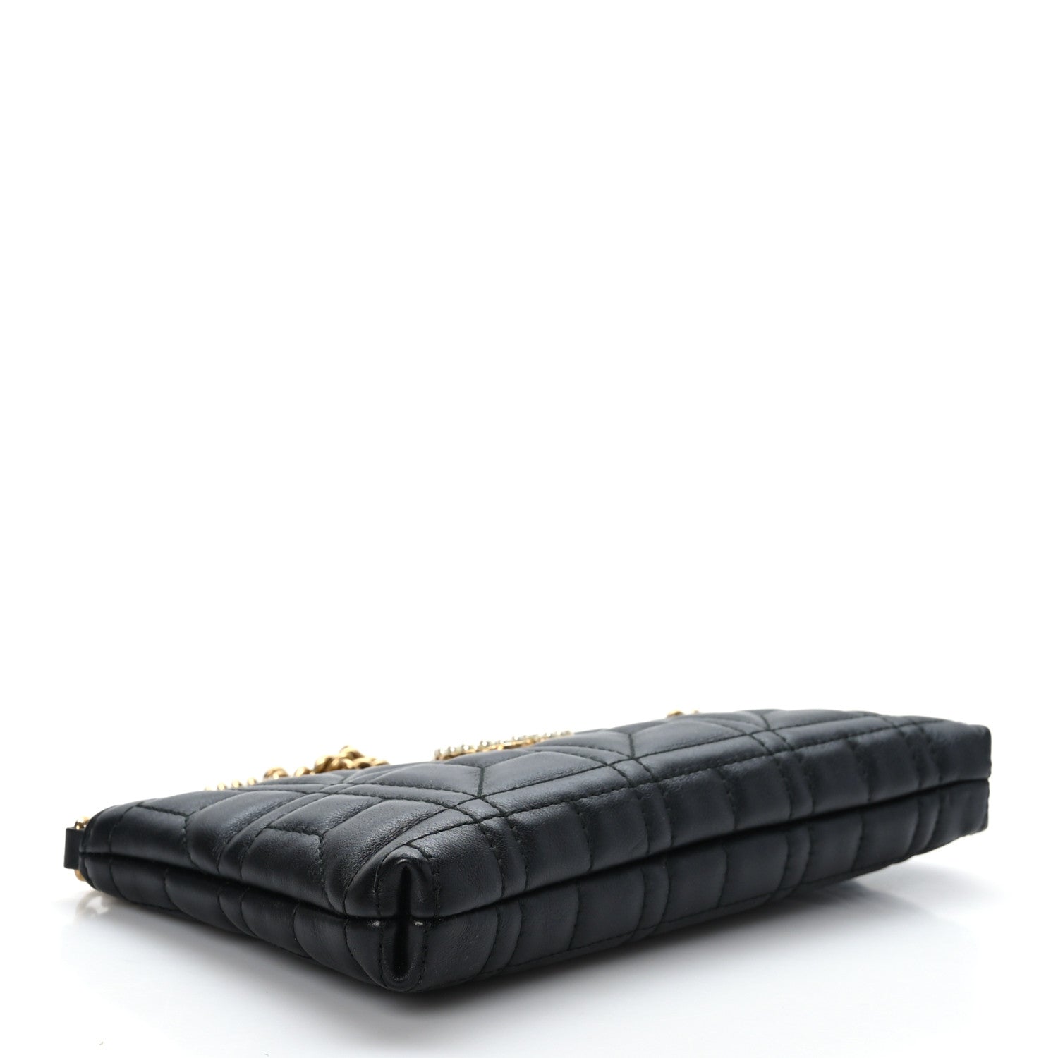 Gucci Calfskin Matelasse Mini Pearly GG Marmont Chain Bag Black 4 of 8