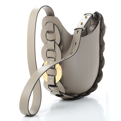 Chloe Small Grain Smooth Calfskin Small Darryl Hobo Motty Grey 4 of 11