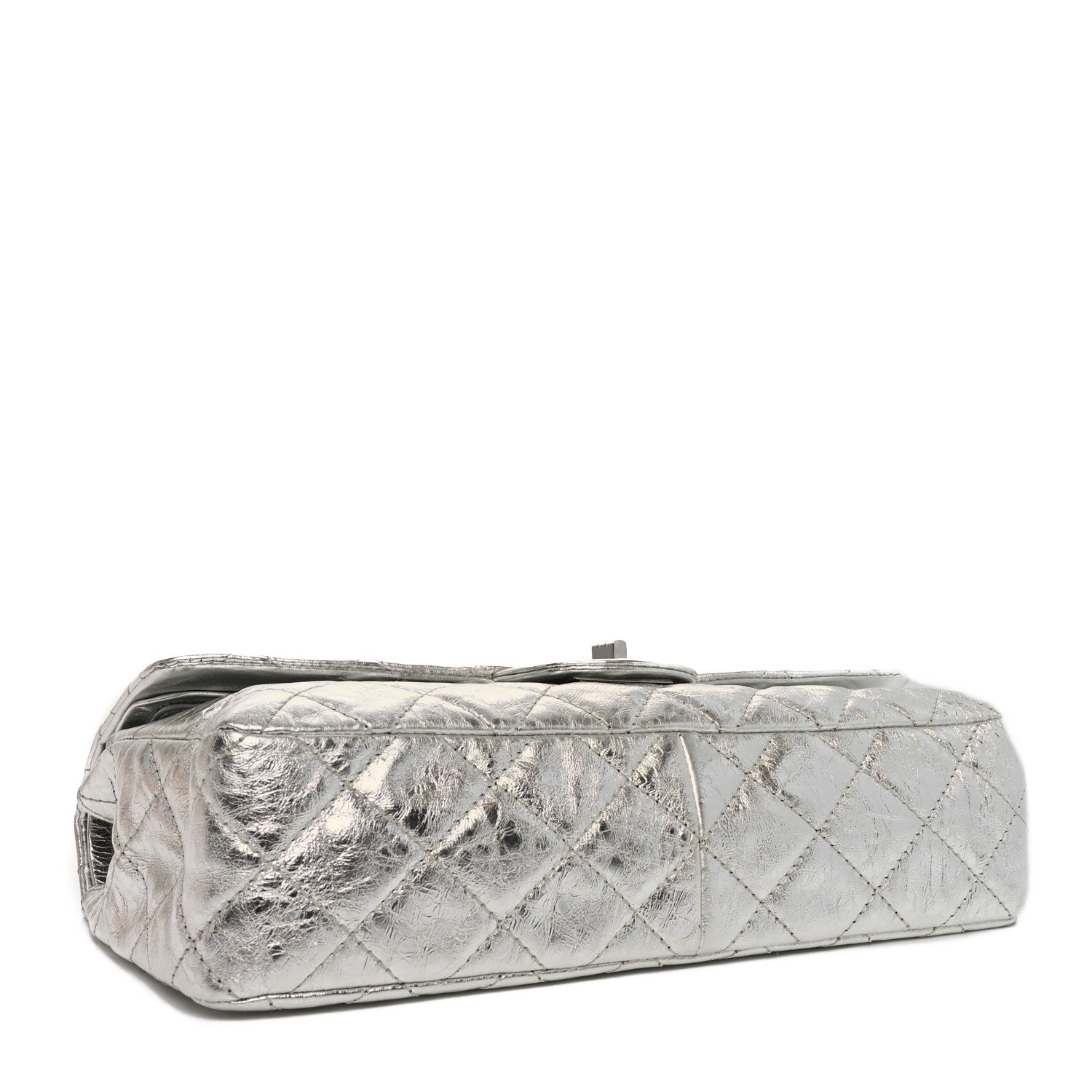 Chanel Metallic Aged Calfskin Quilted 2.55 Reissue 227 Flap Silver 4 of 10