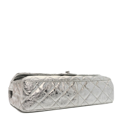 Chanel Metallic Aged Calfskin Quilted 2.55 Reissue 227 Flap Silver 4 of 10