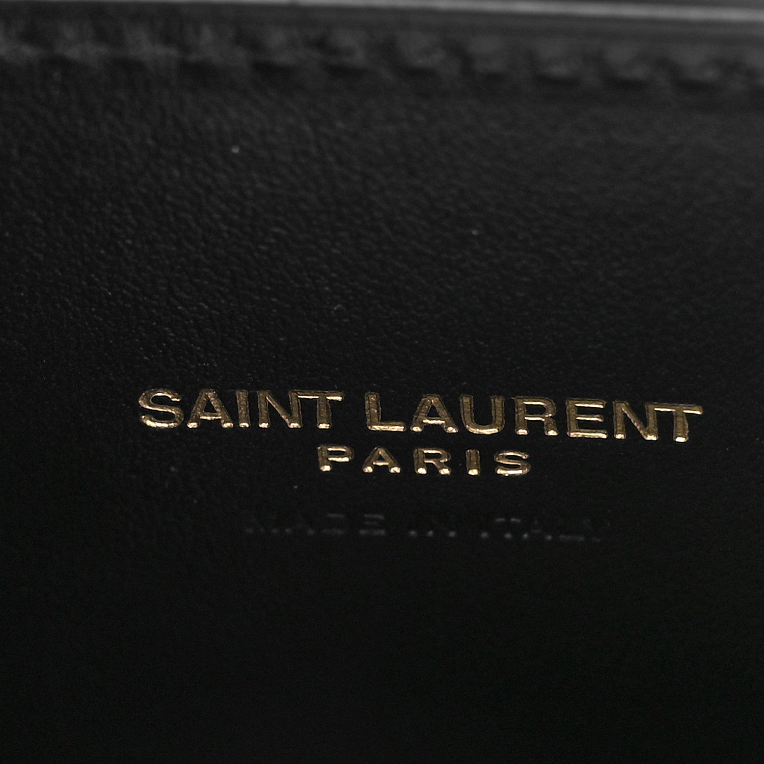 Saint Laurent Calfskin Crocodile Embossed Nano Sac De Jour Black 6 of 8