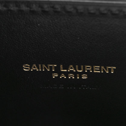 Saint Laurent Calfskin Crocodile Embossed Nano Sac De Jour Black 6 of 8