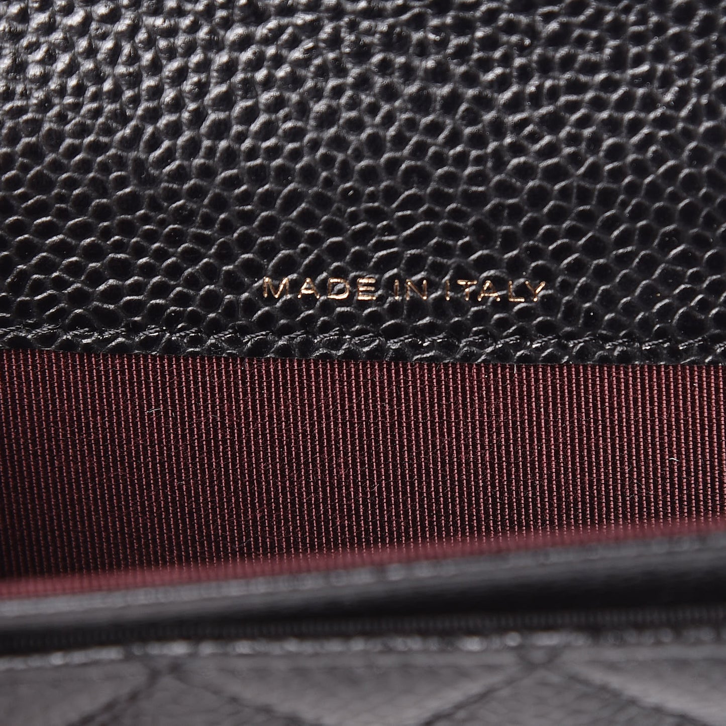 Caviar Quilted Flap Card Holder Black