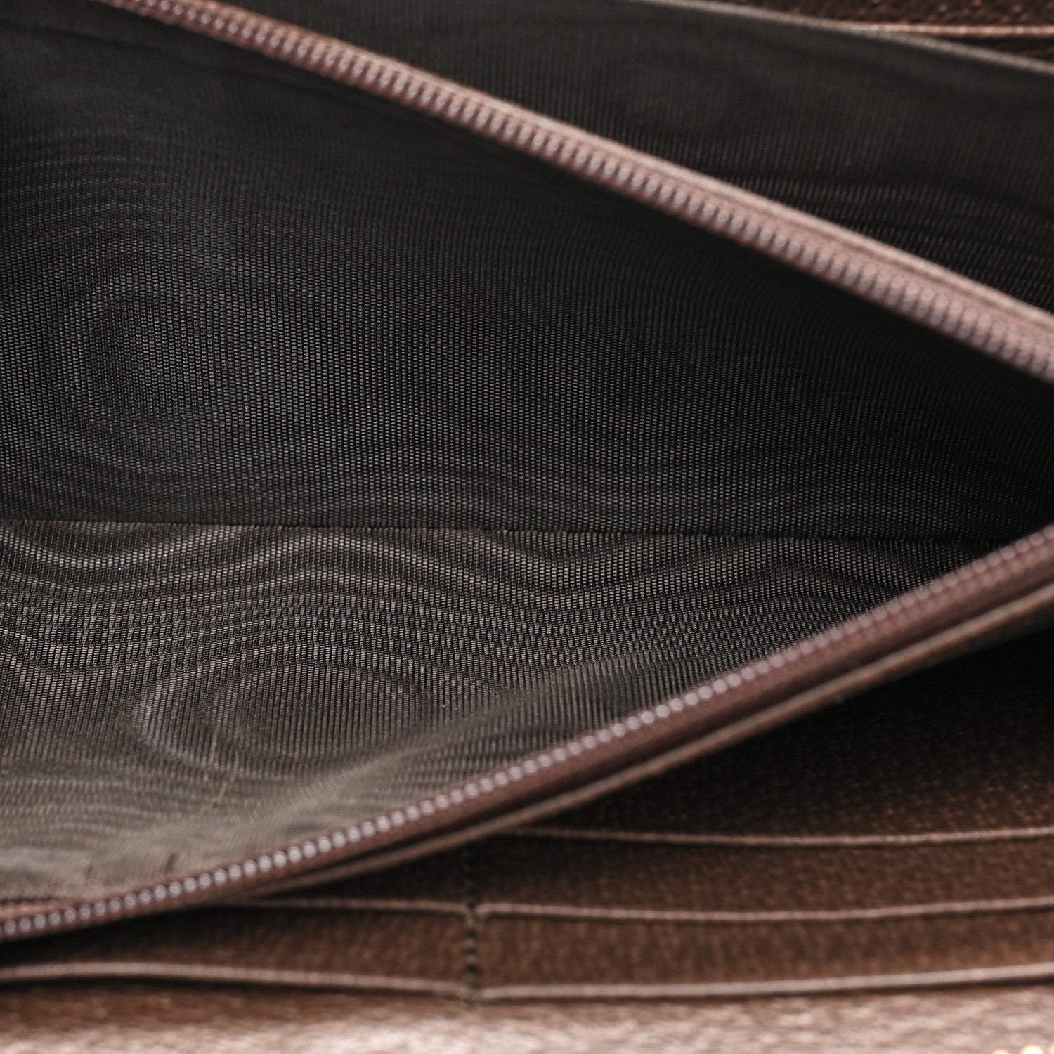 Gucci GG Supreme Monogram Web Ophidia Zip Around Wallet Brown 6 of 16