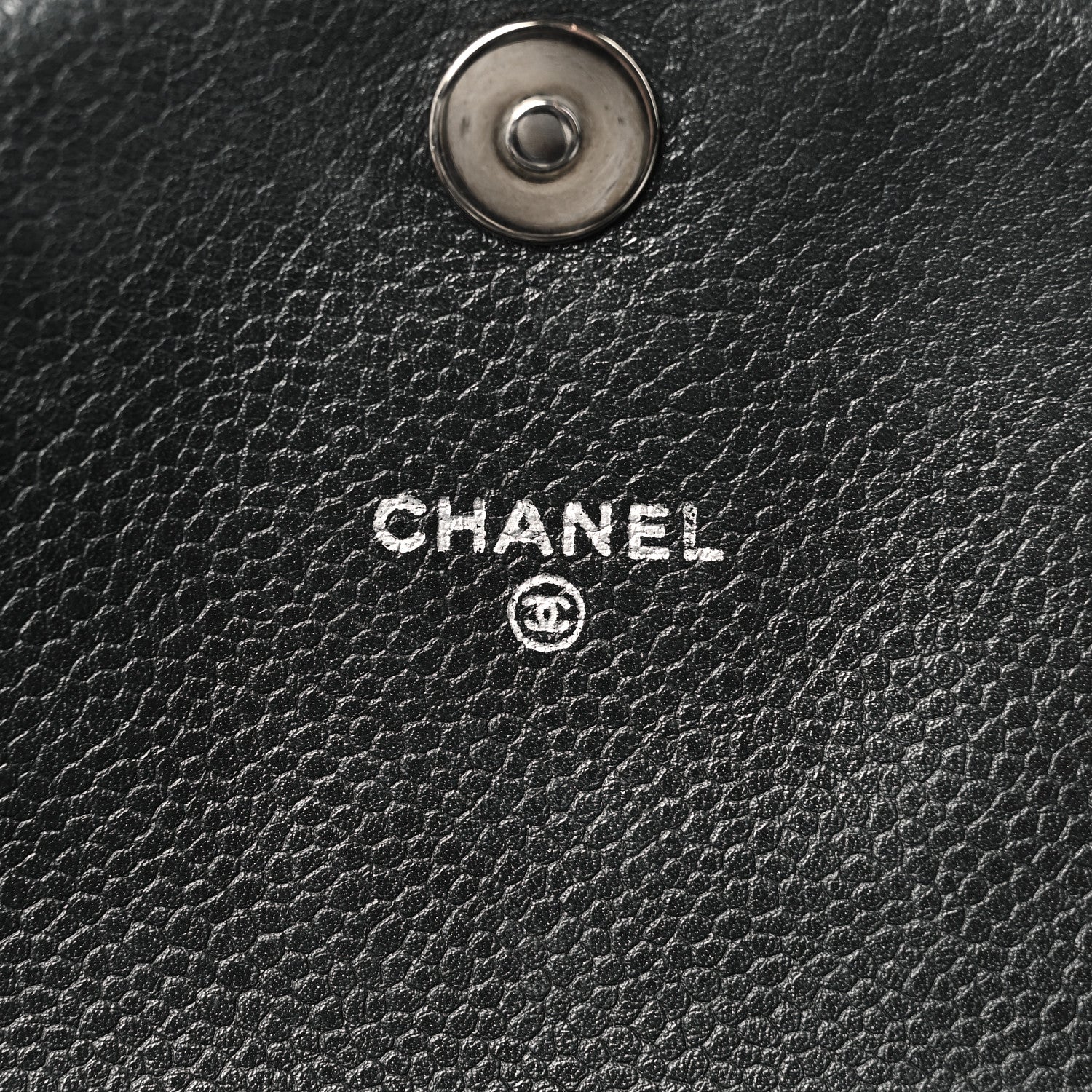 Chanel Caviar Half Moon Wallet On Chain WOC Black 6 of 11