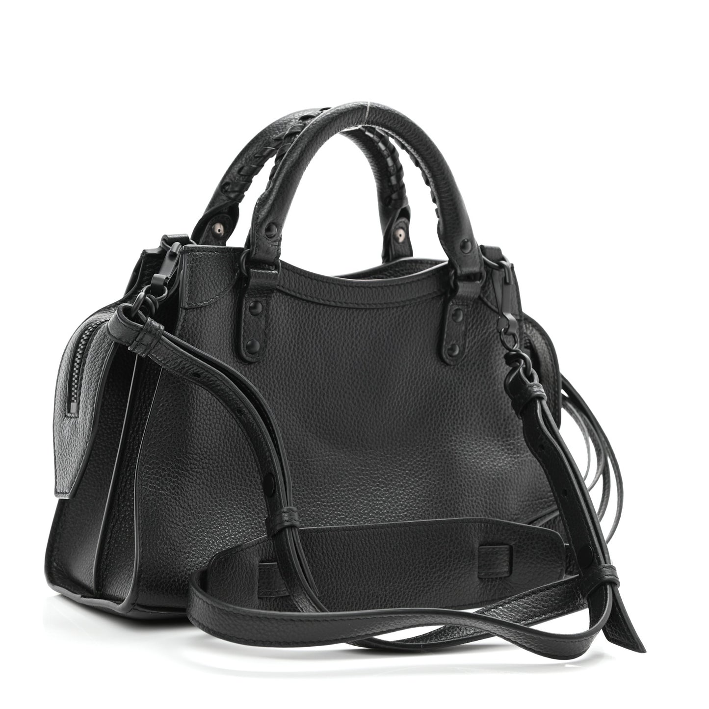 Grained Calfskin Neo Classic Black Hardware XS City Black