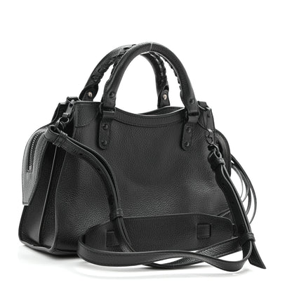 Balenciaga Grained Calfskin Neo Classic Black Hardware XS City Black 3 of 8