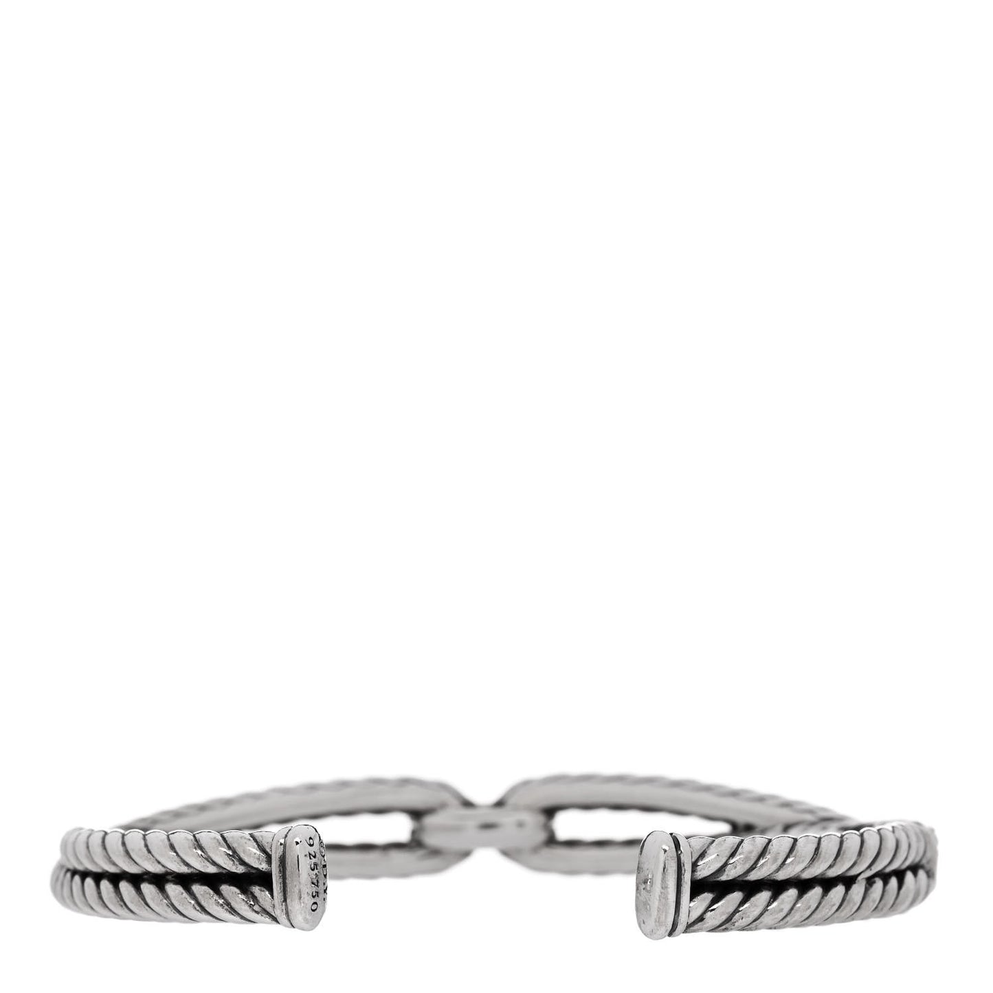 Sterling Silver 18K Yellow Gold Cable Loop Bracelet