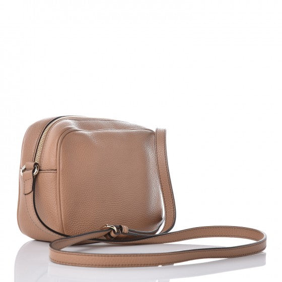 Gucci Pebbled Calfskin Small Soho Disco Bag Rose Beige 3 of 8