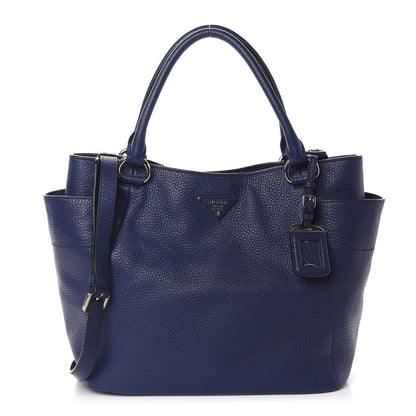 Prada Vitello Daino Side Pocket Tote Inchiostro 1 of 12