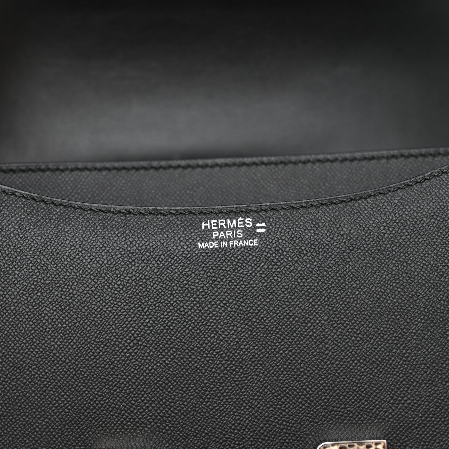 Hermes Madame Calfskin Lizard Constance 24 Black Ombre 6 of 11