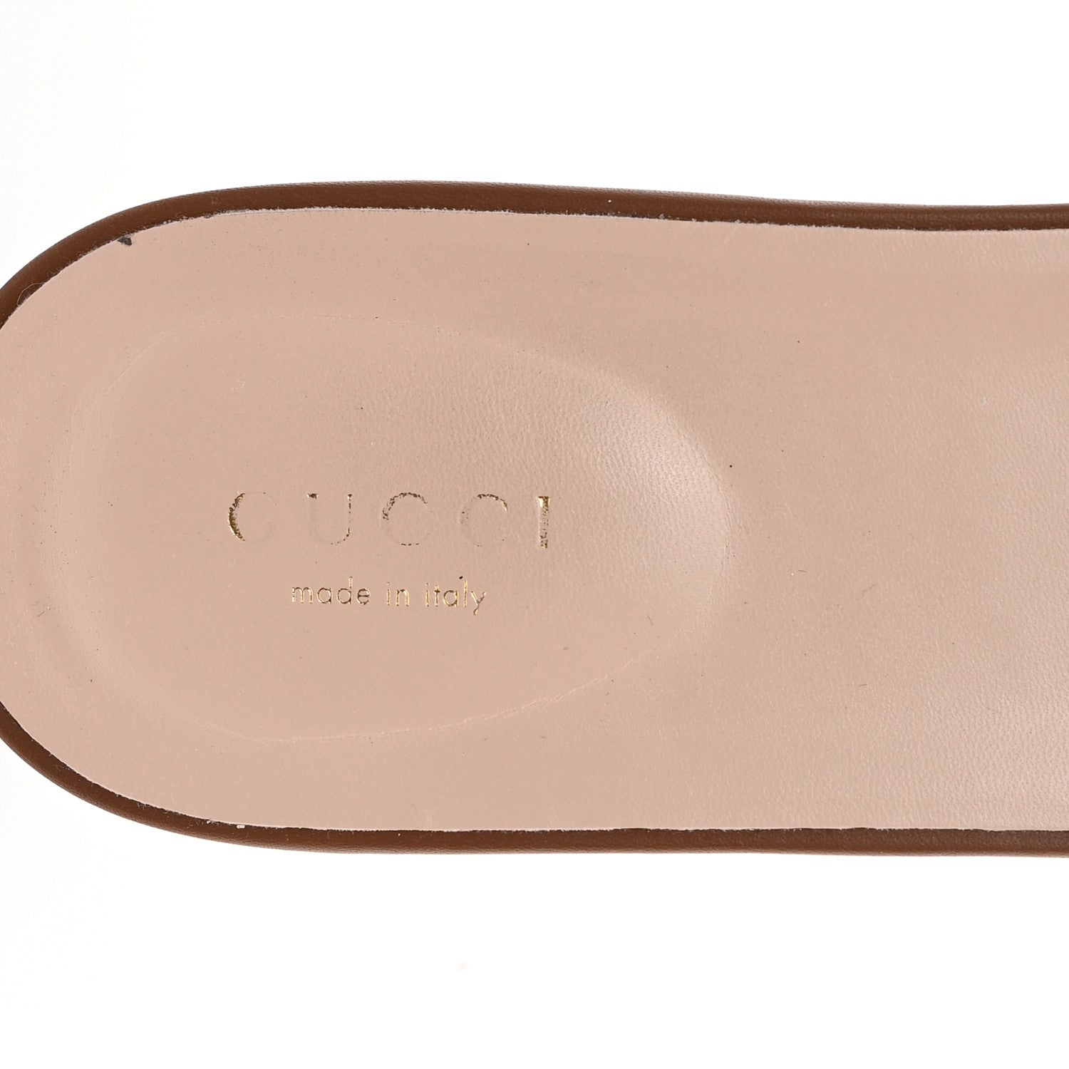 Gucci Cosmos Softy Calfskin Interlocking G Cut Out Slide Sandals 41 Cuir 8 of 10