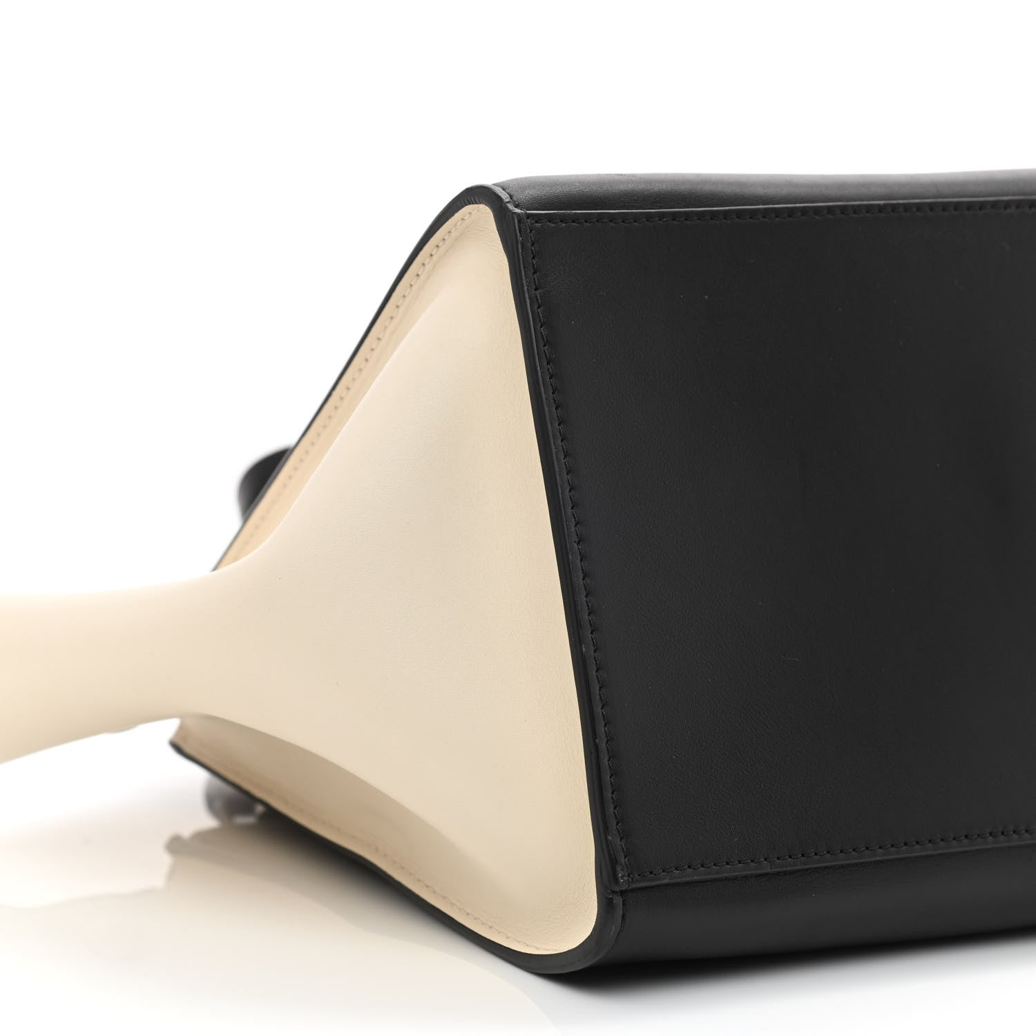 Celine Drummed Calfskin Medium Tri-Color Trapeze Light Khaki 8 of 10