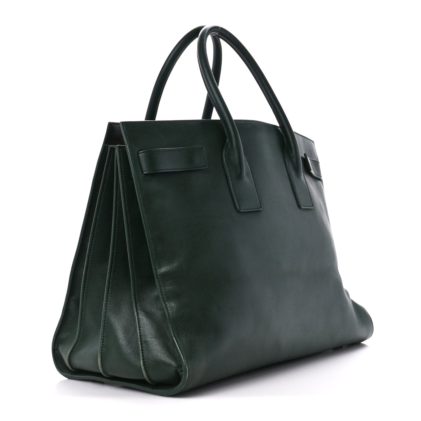 Calfskin Large Sac de Jour Carryall Dark Green