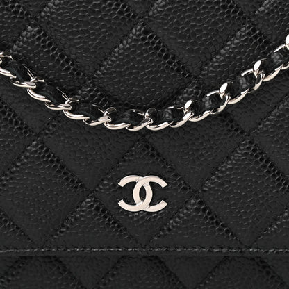 Chanel Caviar Quilted Wallet On Chain WOC Black 9 of 11