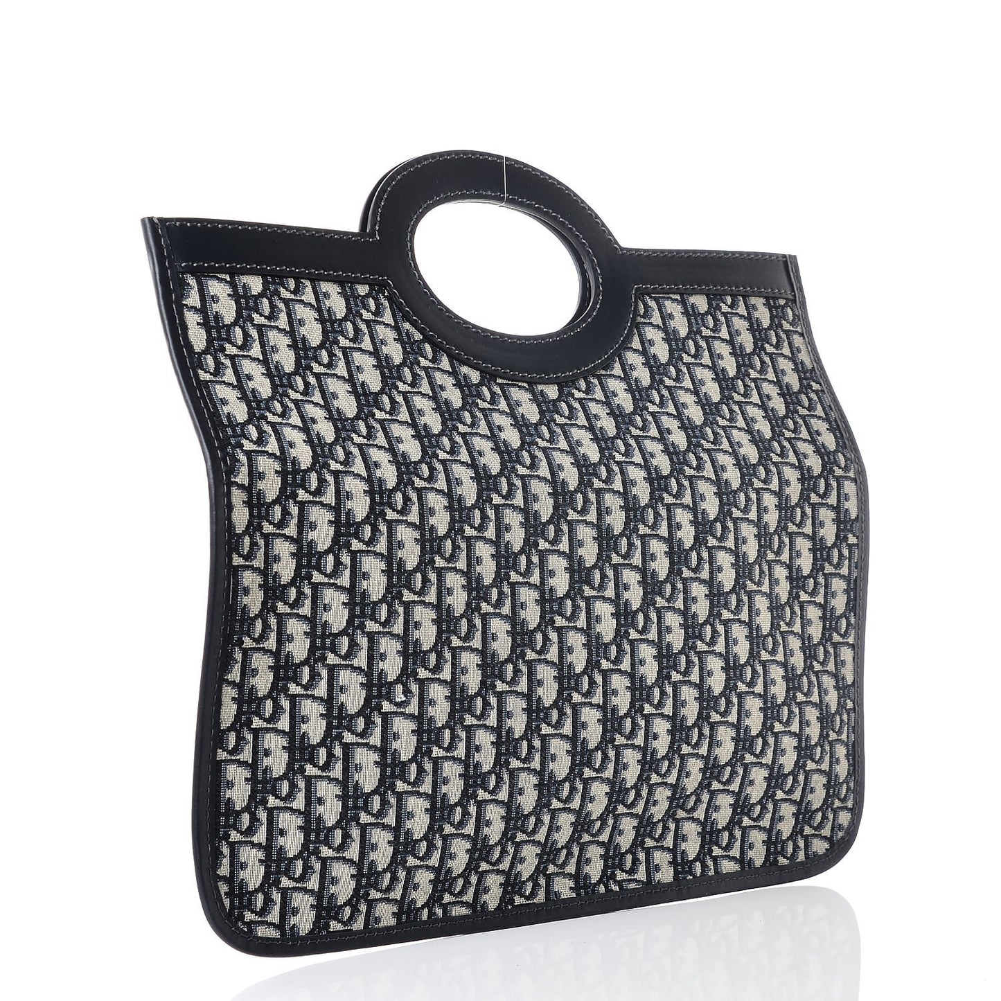 Oblique Fold Over Clutch Blue