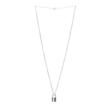 Louis Vuitton Sterling Silver Lockit Necklace 3 of 6